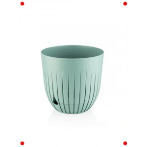 Yeşil 5 Litre Delikli ve Tabaklı Saksı