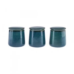 Yeşil Renkli 3lü Baharat Takımı Seti