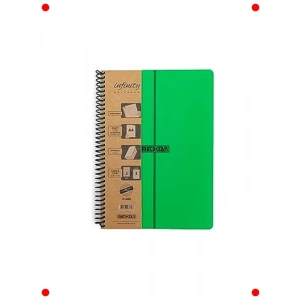 Yeşil Spiralli Defter A4 (6 Konu, 180 Yaprak)