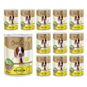 Yetişkin Köpek İçin Tavuklu Pate, 12 Adet 400 Gr