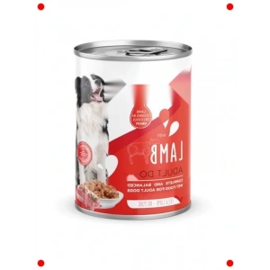 Yetişkin Köpekler İçin Kuzu Etli Soslu Yaş Mama (12x400g)