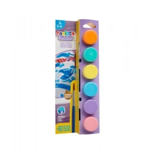 Yıkanabilir 6 Renkli Pastel Boya Seti - 25 ML Şişelerde