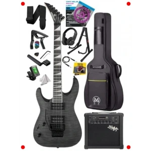 Yüksek Kalite Elektro Gitar Seti - Floyd Rose, Gül Klavye, 25W Amfi