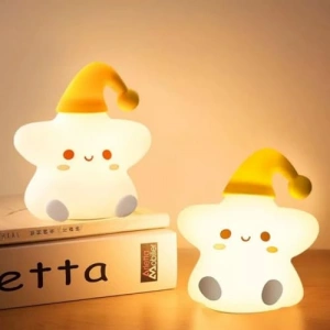 Yumuşak Dokunmatik RGB Renk Modlu Bebek Gece Lambası, USB Şarjlı