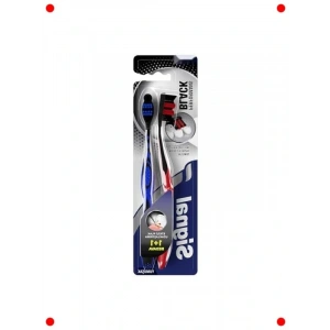 Yumuşak Kıl Diş Fırçası Siyah 2li Paket