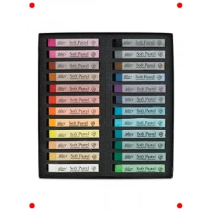 Yumuşak Pastel Boya Seti – 24 Canlı Renk