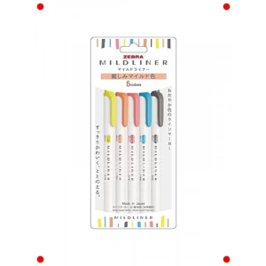 Yumuşak Renkler Vurgulayıcı Kalem Seti, 5li