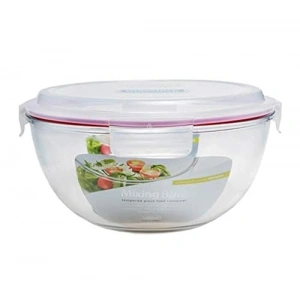 Yuvarlak Cam Saklama Kabı, 4000 ml Kapasite