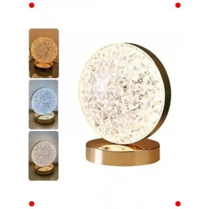 Yuvarlak Kristal Dokunmatik Renkli LED Masa Lambası