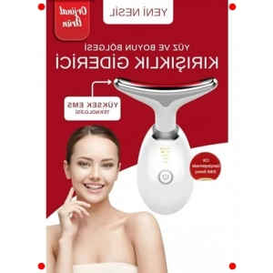 Yüz ve Boyun Kırışıklık Giderici EMS Cihazı - 3 Mod