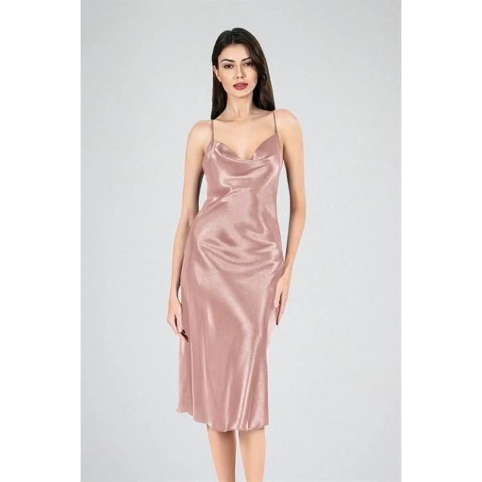 Arias Closet Uzun Gecelik Degaje Vizon