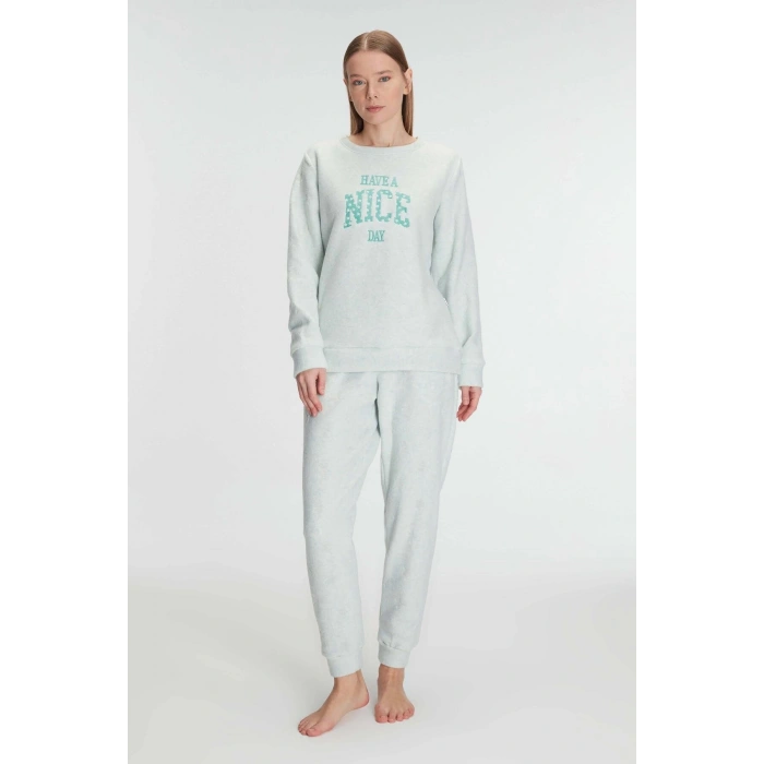 Arias Closet Uzun Kol Polar Pijama Takımı