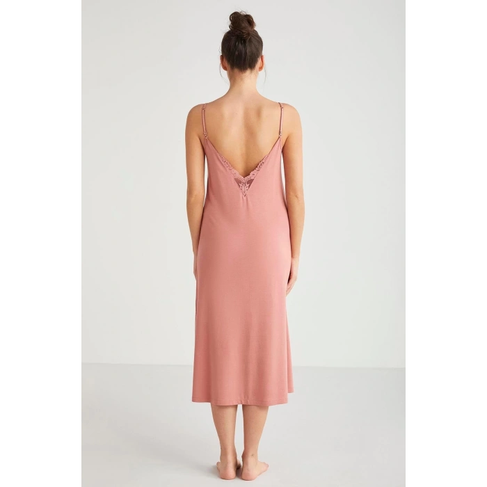 Catherines %100 Viskon Çiçek Desen 2li Sabahlık Gecelik Takımı