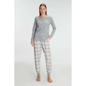 Anıl Pamuklu Uzun Kol Pijama Takımı