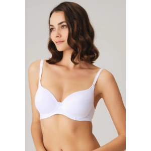 Arias Closet Beyaz Balenli Desteksiz Dolgusuz Askıları Çıkabilen Günlük Klasik T-Shirt Sütyeni