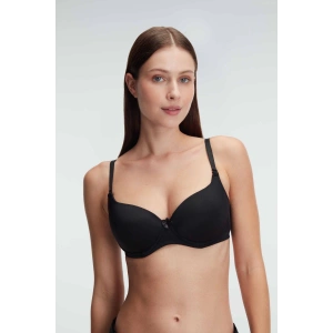 Arias Closet Siyah Balenli Desteksiz Dolgusuz Askıları Çıkabilen Günlük Klasik T-Shirt Sütyeni