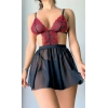 Arias Closet Tül Mini Fantezi Babydoll Takım