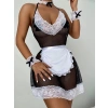 Arias Closet File Göğüs Bölgesi Dantel Mini Fantazi Hizmetçi Kostümü