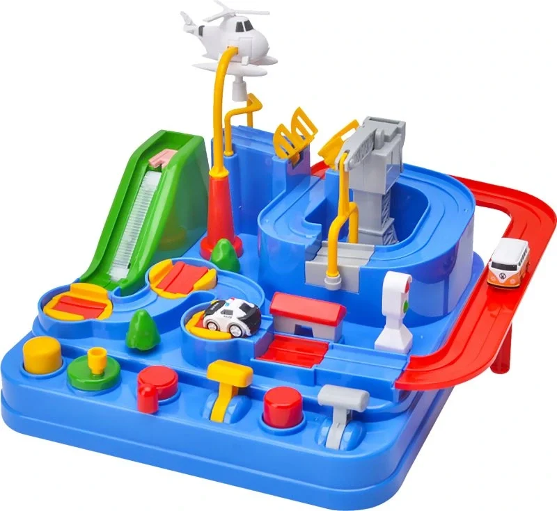 Mofy Baby 4 Arabalı Macera Araba Platformu Oyuncak Pist Parkur Car Adventure Oyuncak Seti