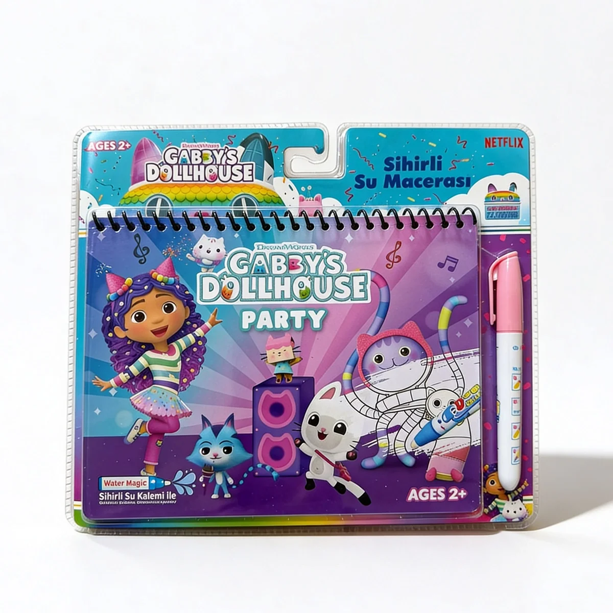 Magic Water Gabby's Dollhouse Party Sihirli Boyama Kitabı Water Painting