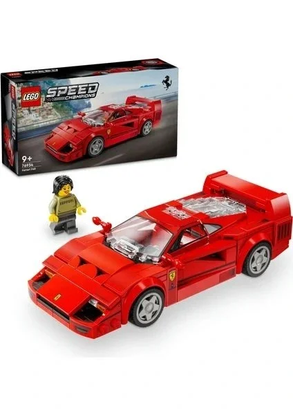 LEGO ® Speed Champions Ferrari F40 Süper Araba 76934 - 9 Yaş & Üzeri Çocuklar için Yaratıcı Oyuncak Model Yapım Seti (318 P)