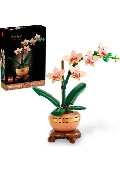 LEGO ® Botanicals Mini Orkide 10343 - Yetişkinler için Model Yapım Seti (274 Parça)
