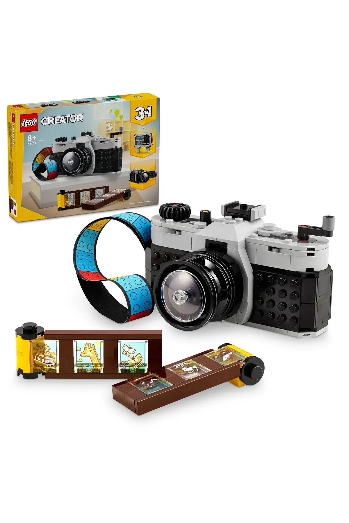 Lego ® Creator 3’ü 1 Arada Retro Fotoğraf Makinesi 31147 - 8+ Yaratıcı Oyuncak Yapım Seti 261 Parça
