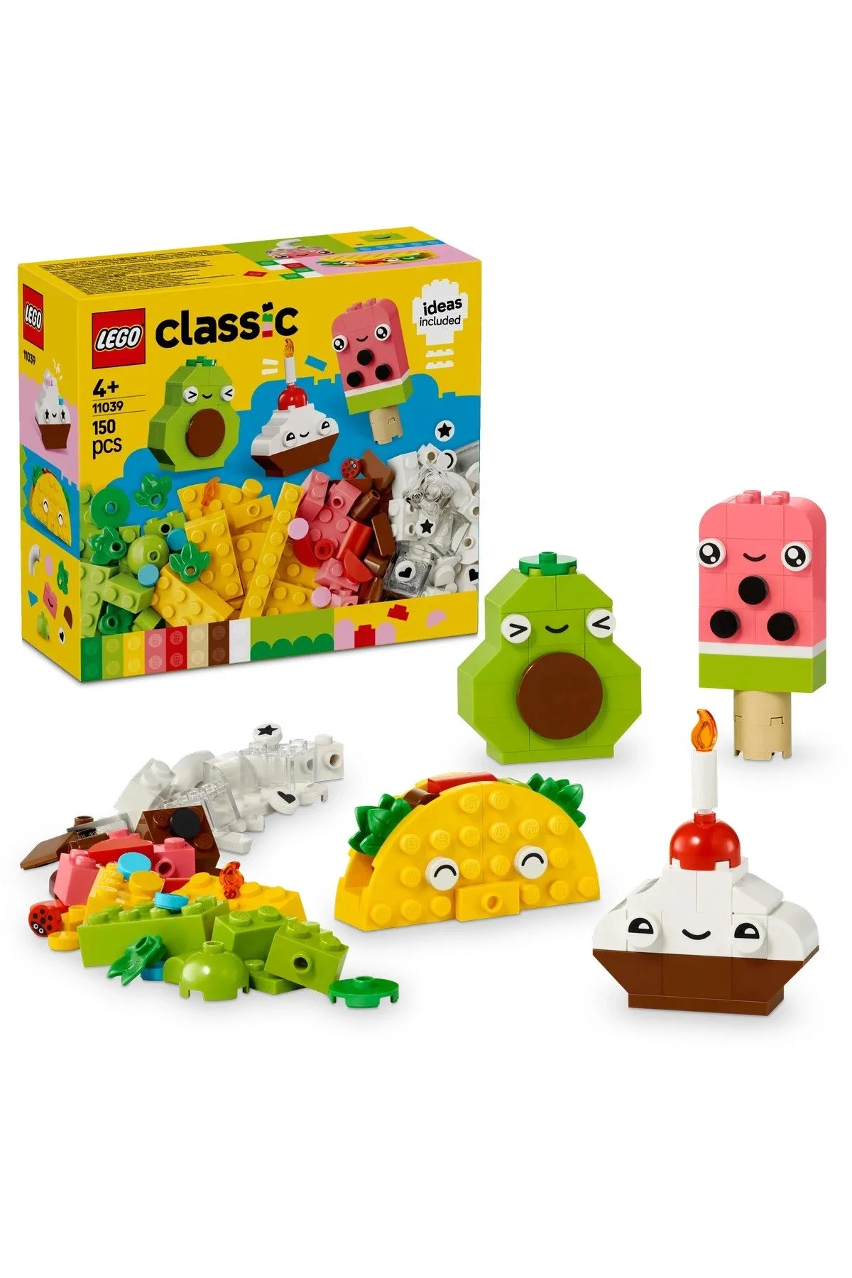 Lego ® Classic Yaratıcı Yiyecek Arkadaşlar 11039 - 4+ Yaratıcı Oyuncak Yapım Seti (150Parça)