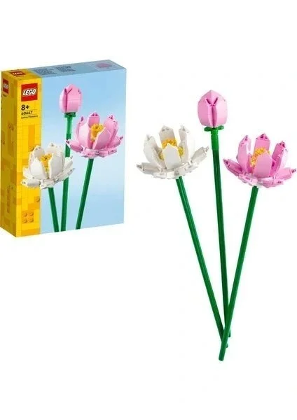 LEGO ® Botanicals Lotus Çiçekleri 40647 - 8 Yaş & Üzeri Çocuklar için Çiçek Model Yapım Seti (220 Parça)