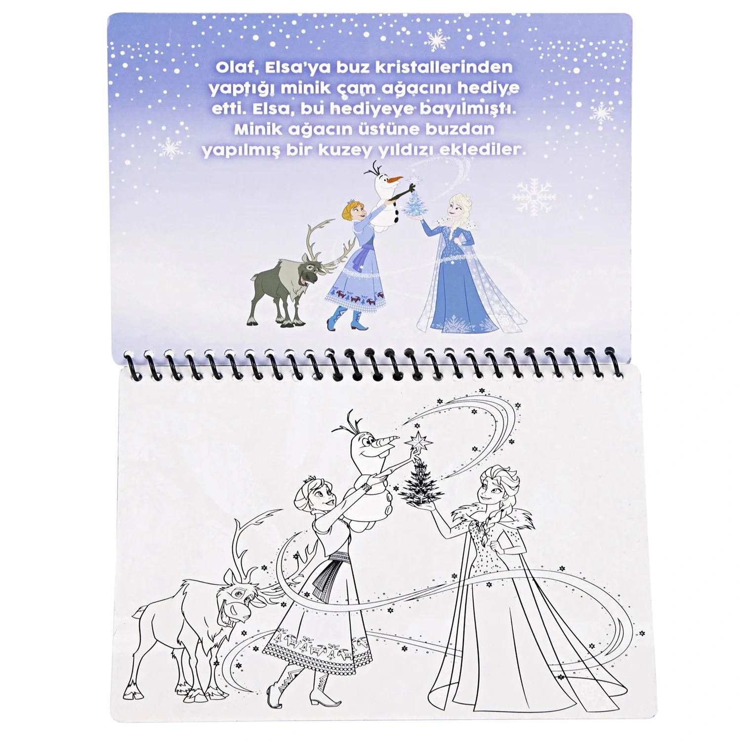 Magic Water Disney Elsa Anna Frozen Karlar Ülkesi Sihirli Boyama Kitabı Özel Sulu Kalem ile Magic Water Painting