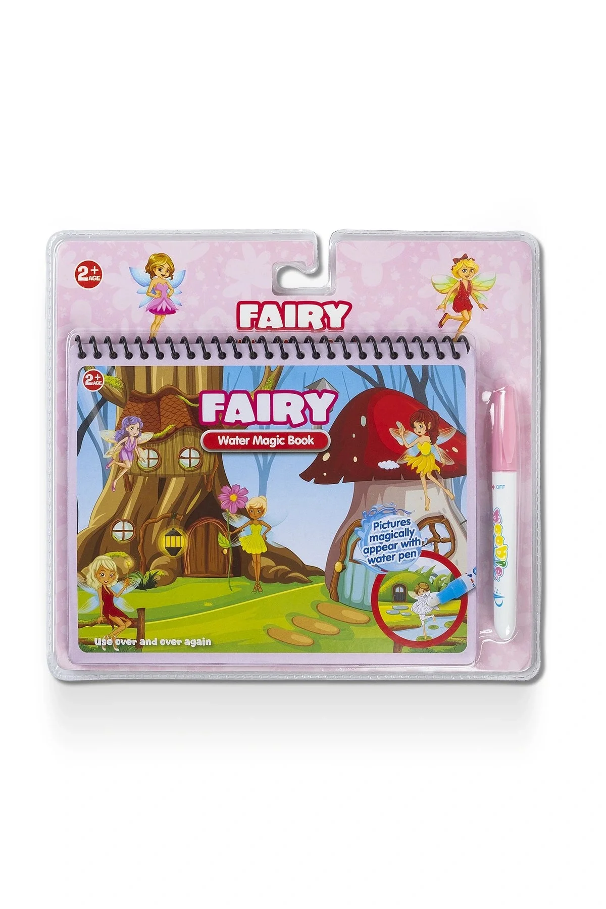 Magic Water Sihirli Boyama Kitabı Fairy - Periler Özel Sulu Kalem ile Water Painting