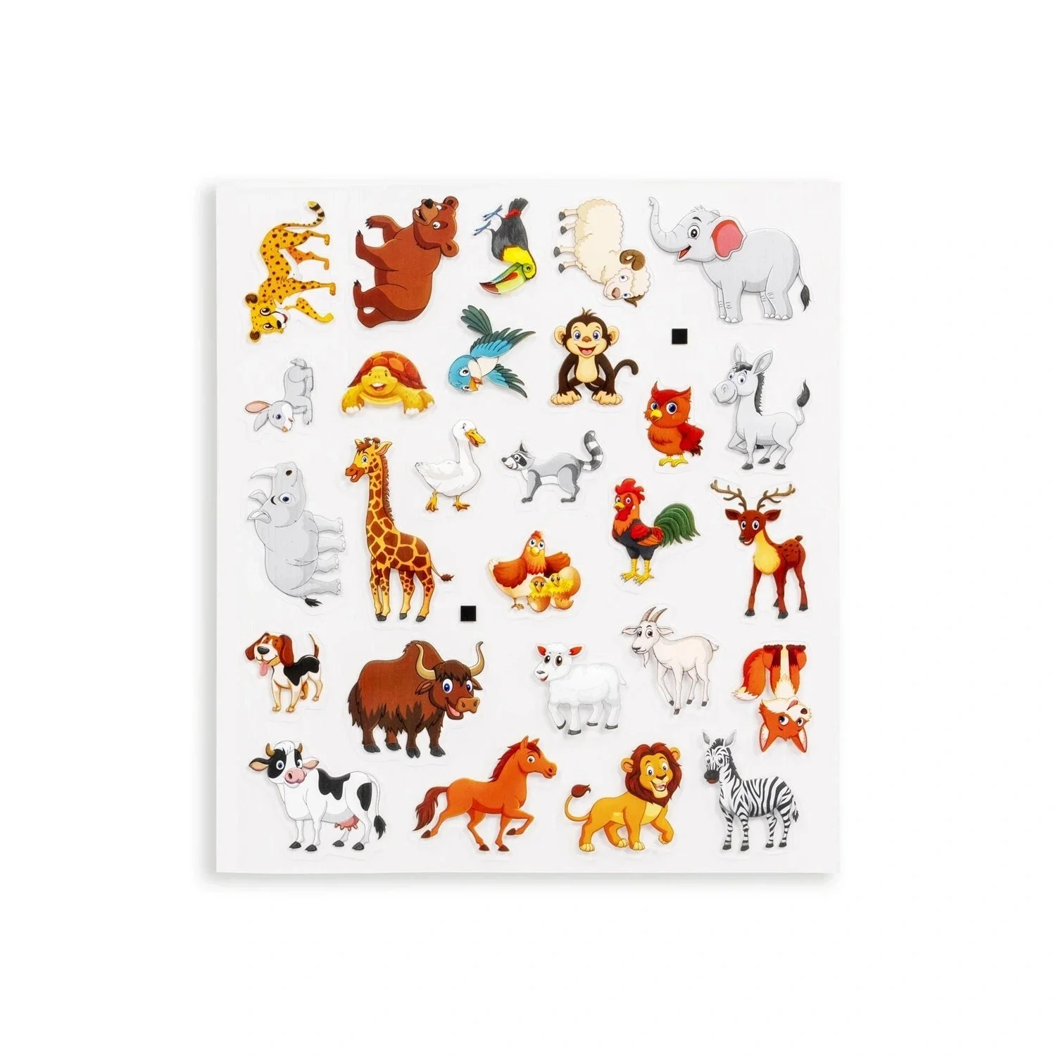 Bitmeyen Sticker Kitabım - Hayvanlar Alemi Tekrar Tekrar Kullanılabilir Stickerlar