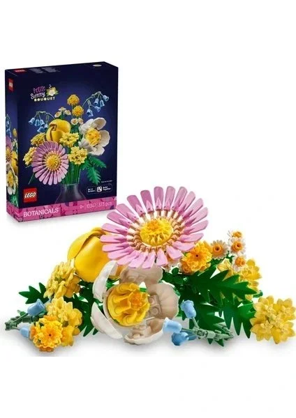 LEGO ® Botanicals Küçük Sarı Buket 10347 - 9 Yaş & Üzeri Çocuklar için Çiçek Model Yapım Seti (373 Parça)