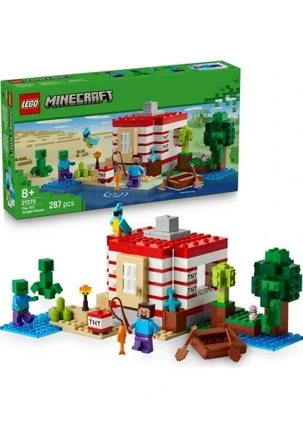 LEGO ® Minecraft® Tnt Büyük Orman Evi 21275 - 8 Yaş ve Üzeri Çocuklar Için Yaratıcı Oyuncak Yapım Seti (287 Parça)