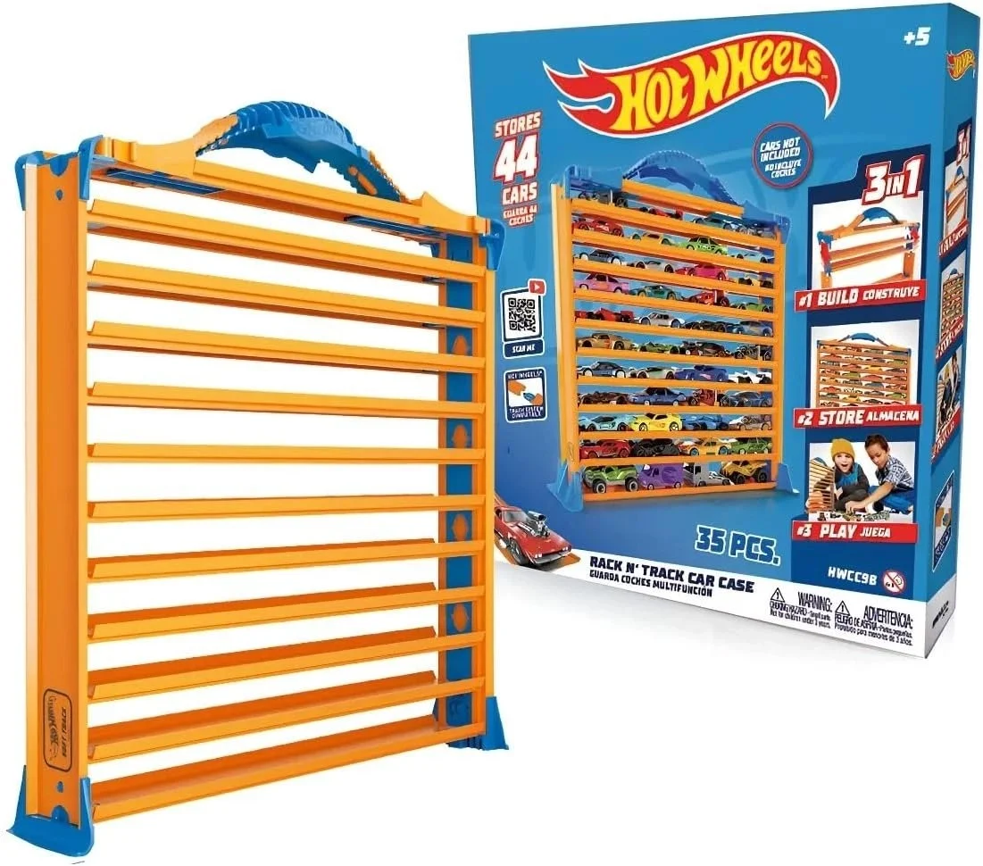 HOT Wheels Taşıma Saklama Çantası ve Hız Rampası 44 Araba Kapasiteli HWCC9B