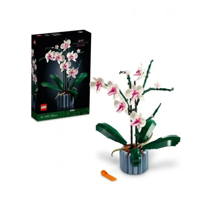 LEGO ® Botanicals Orkide 10311 - Yetişkinler için Koleksiyonluk ve Sergilenebilir Çiçek Modeli Yapım Seti (608 Parça)