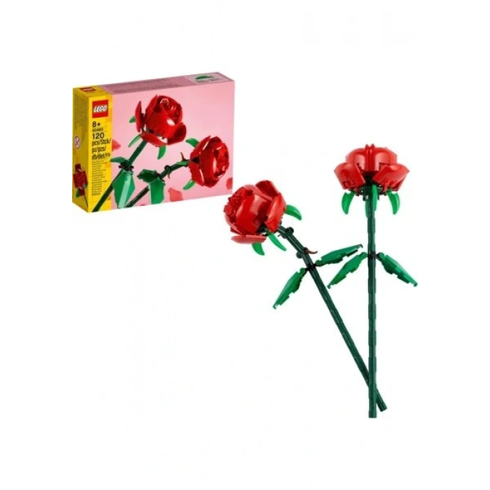 LEGO ® Botanicals Gül 40460 - 8 Yaş & Üzeri Çocuklar için Çiçek Model Yapım Seti (120 Parça)