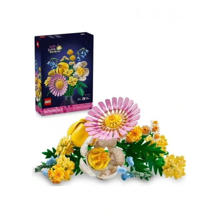 LEGO ® Botanicals Küçük Sarı Buket 10347 - 9 Yaş & Üzeri Çocuklar için Çiçek Model Yapım Seti (373 Parça)