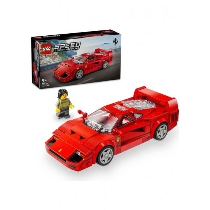 LEGO ® Speed Champions Ferrari F40 Süper Araba 76934 - 9 Yaş & Üzeri Çocuklar için Yaratıcı Oyuncak Model Yapım Seti (318 P)