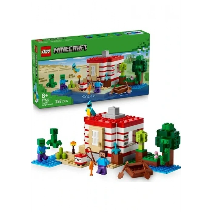 LEGO ® Minecraft® Tnt Büyük Orman Evi 21275 - 8 Yaş ve Üzeri Çocuklar Için Yaratıcı Oyuncak Yapım Seti (287 Parça)
