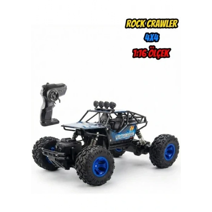 Mofy Baby 1:16 Yüksek Model Rock Crawler 4x4 2.4 Ghz Uzaktan Kumandalı Off Road Araba