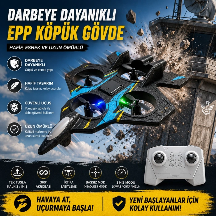 4 Motorlu RC Uçak Jet Uçağı Oyuncak Uçak