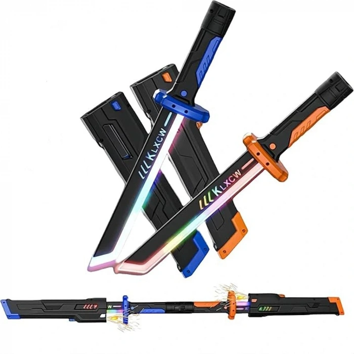 Oyuncak Gidiyor 44 cm Kıvılcım Çıkaran Işıklı Oyuncak Kılıç – Renk Değiştiren LED Işık ile Gerçekçi Savaş Efekti, Çocuk ve Koleksiyon İçin