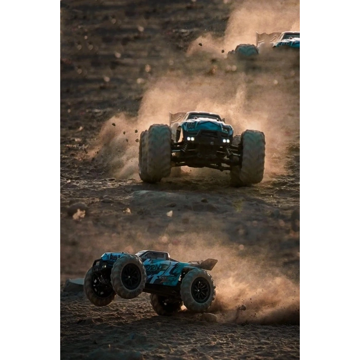 Profesyonel RC Uzaktan Kumandalı Araba 4WD 1:16 Metal İç Aksam 70km/H Şarjlı 4x4 Model Araç