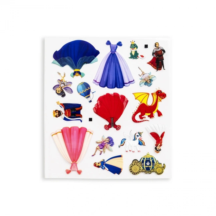 Bitmeyen Sticker Kitabım - Prensesler Tekrar Tekrar Kullanılabilir Stickerlar