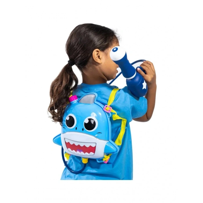 Sırt Çantalı Sırta Takılabilen Pompalı Su Tabancası 2000ML Kapasite Shark