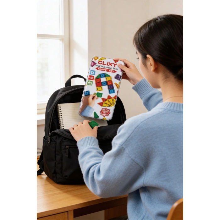 Clixy Mini Manyetik Bloklar 64 Parça Travel Set
