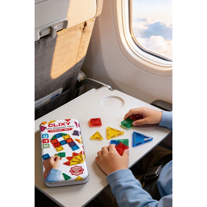 Clixy Mini Manyetik Bloklar 64 Parça Travel Set