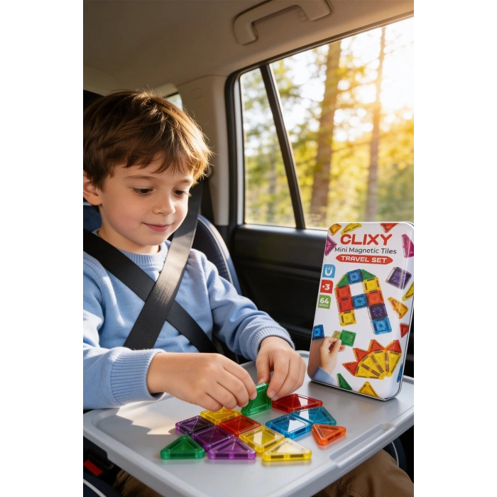 Clixy Mini Manyetik Bloklar 64 Parça Travel Set