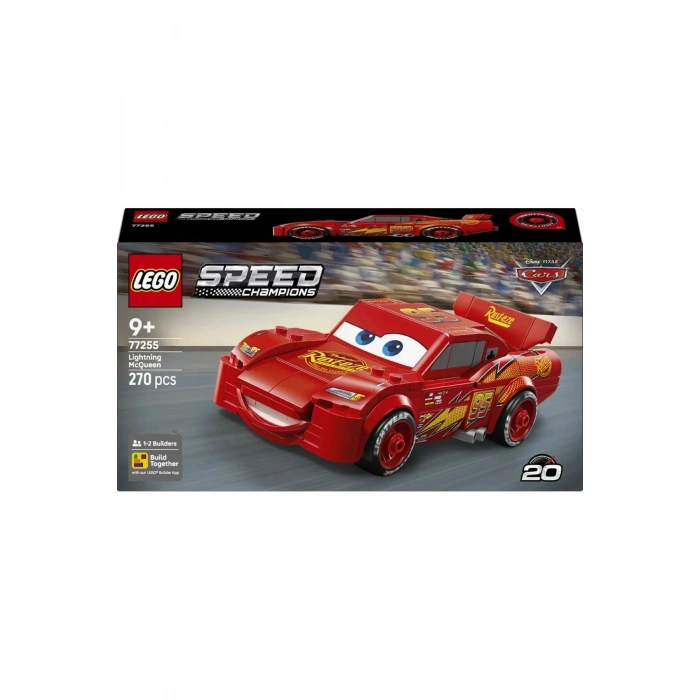 LEGO ® Speed Champions | Şimşek McQueen 77255 – 9+ Yaratıcı Oyuncak Yapım Seti (270 Parça)